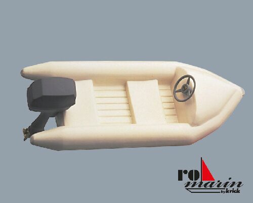 RoMarin ro1577 Schlauchboot mit Außenbordmotor-Atrappe 1:25