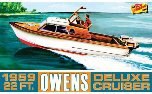 Lindberg 570222 1/25 Owens Outboard Cruiser Boat