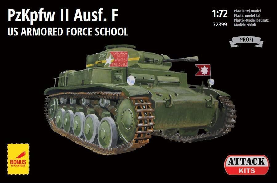 ATTACK 72899 Pz.Kpfw. II Ausf F US Army Armored Force School