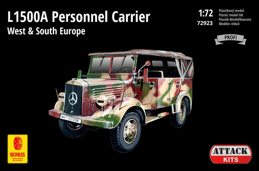 ATTACK 72923 Merce L1500A Personal Carrier West + South Eur1/72