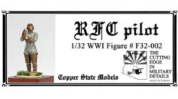Copper State Models F32002 RFC WWI Pilot