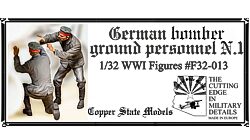 Copper State Models F32013 German bomber ground personnel N.1