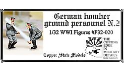 Copper State Models F32020 German bomber ground personnel N.2