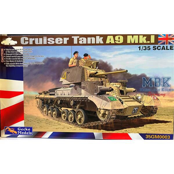 Gecko Models 35GM0003 Cruiser Tank Mk.I, A9 Mk.IA