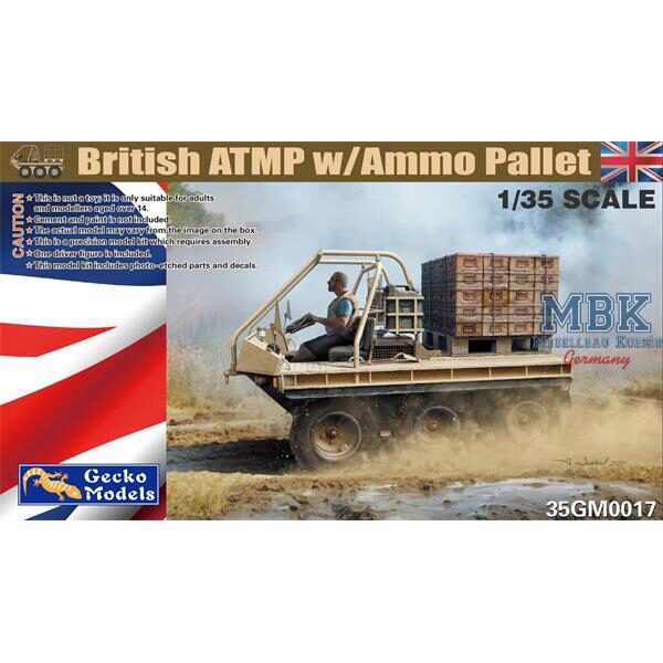 Gecko Models 35GM0017 British ATMP w/ Ammo Pallet