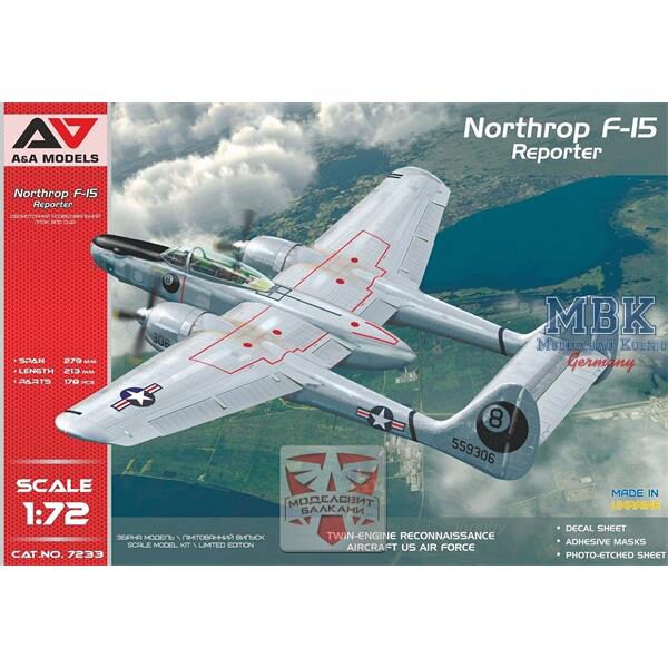 A&A Models AAM7233 Northrop F-15A  Reporter  recon.aircraft