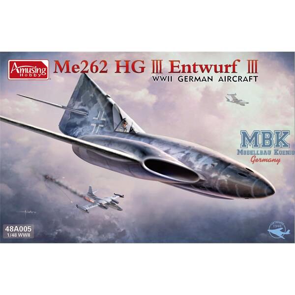 AMUSING HOBBY AH48A005 Me262 HGIII Entwurf III