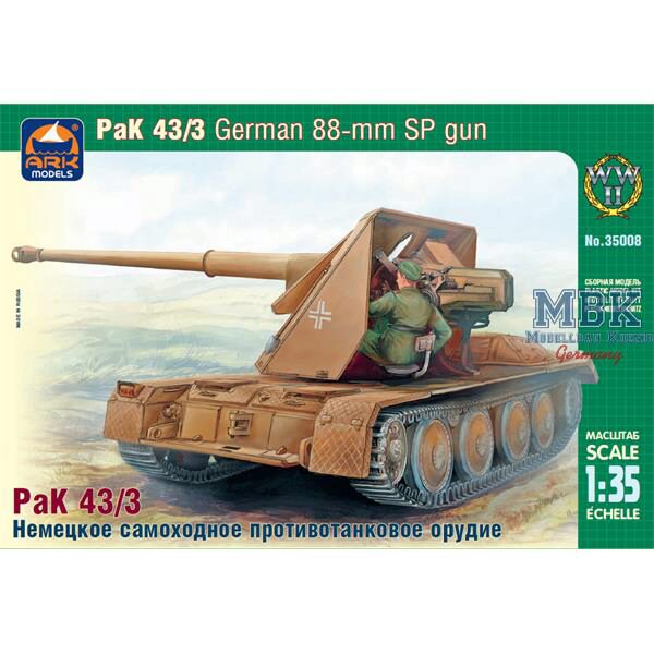 ARK MODEL ARK35008 German 8,8cm self-pr. antitank gun PaK