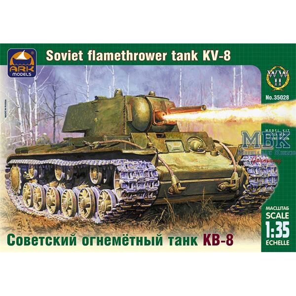 ARK MODEL ARK35028 Russian heavy flamethrower tank KV-8