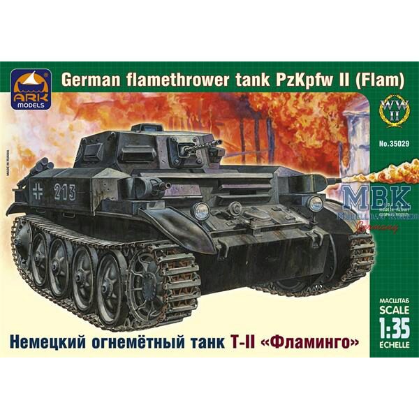 ARK MODEL ARK35029 German flamethower tank Pz Kpfw II Flamm