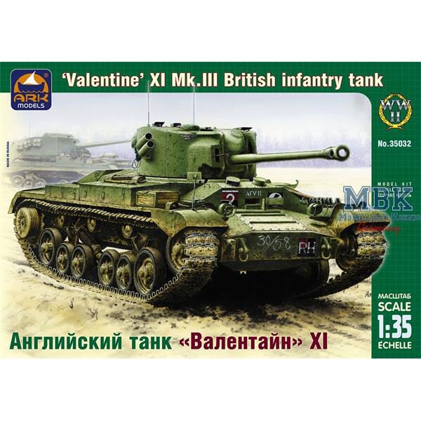 ARK MODEL ARK35032 British inf. tank "Valentine" XI Mk.III