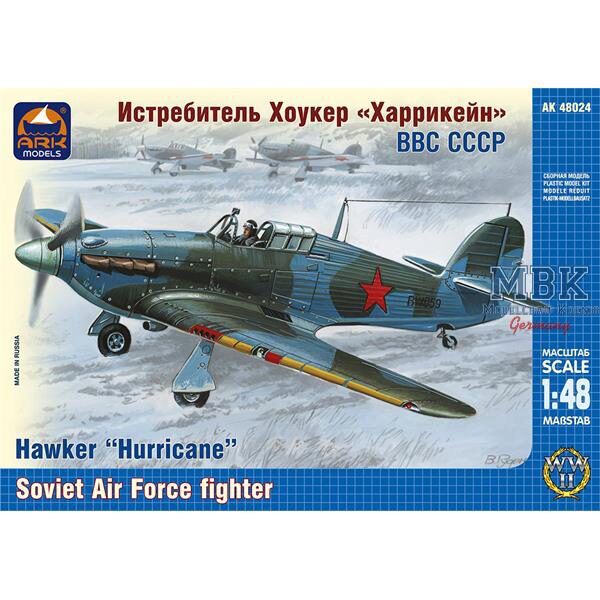 ARK MODEL ARK48024 Hawker "Hurricane" Soviet Air Force fighter