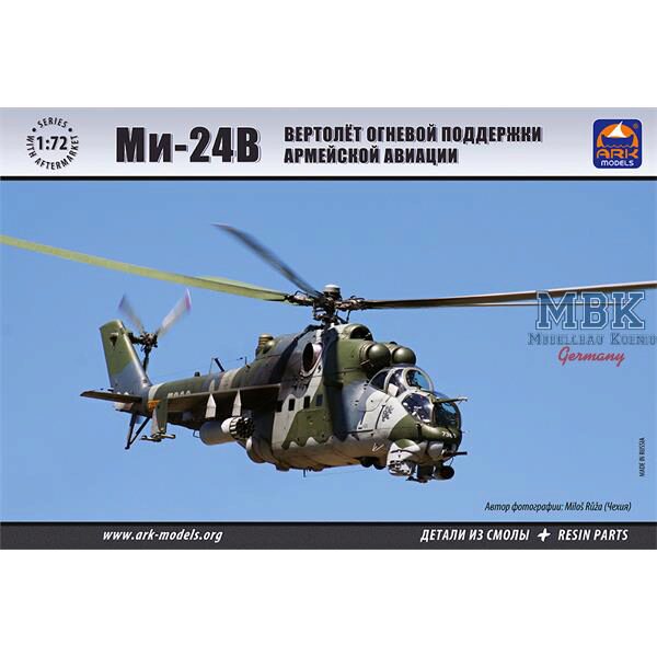 ARK MODEL ARK72038 Mil Mi-24V Russian attack helicopter + resin