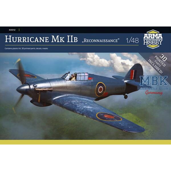 ARMA HOBBY ARMA40012 Hawker Hurricane Mk IIb Reconnaissance 1/48