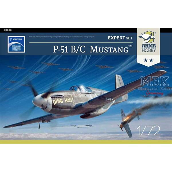 ARMA HOBBY ARMA70038 North-American P-51 B / C Mustang Expert Set