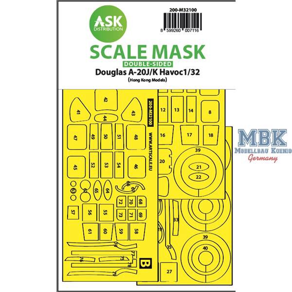 Artscale ASK200-M32100 A-20J/K Havoc double-sided express mask (HKM)