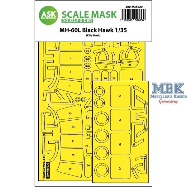 Artscale ASK200-M35020 MH-60L Black Hawk double-sided fit expr.mask Kitty