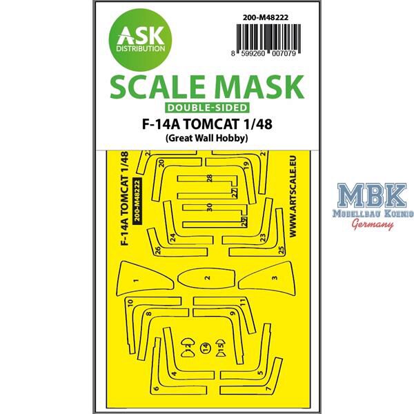 Artscale ASK200-M48222 F-14A Tomcat double-sided mask (GWH)