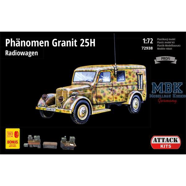ATTACK ATT72938 Phänomen Granit 25H Radiowagen + Bonus 1/72