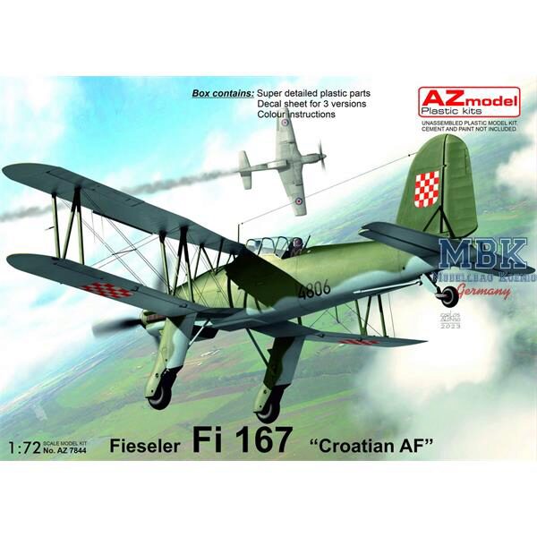 AZ Models AZM7844 Fieseler Fi-167  Croatian AF 