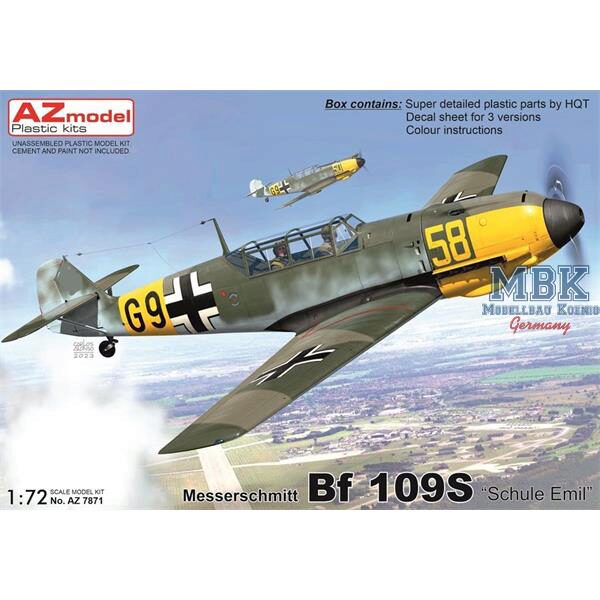 AZ Models AZM7871 Messerschmitt Bf 109S  Schule Emil 