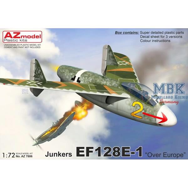 AZ Models AZM7886 Junkers EF 128E-1  Over Europe 1946 