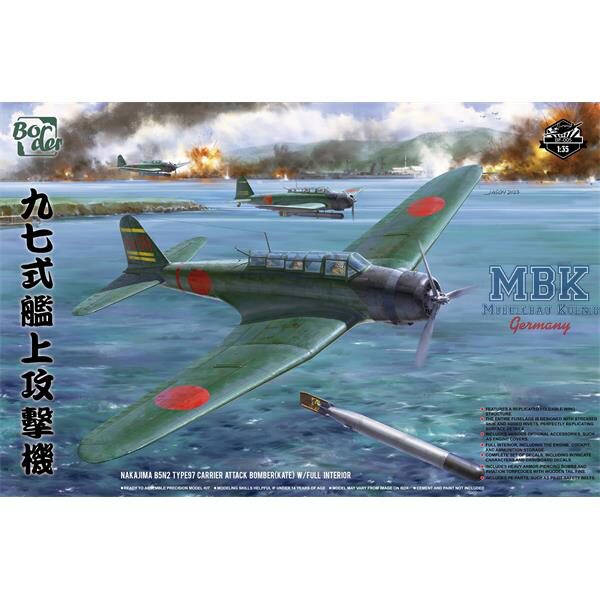 BORDER MODEL BF-005 Nakajima B5N2 Type 97 Carrier Attack Bomber  Kate 