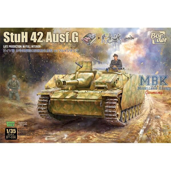 BORDER MODEL BT-036 Sturmhaubitze 42 Ausf.G late w/ full interior