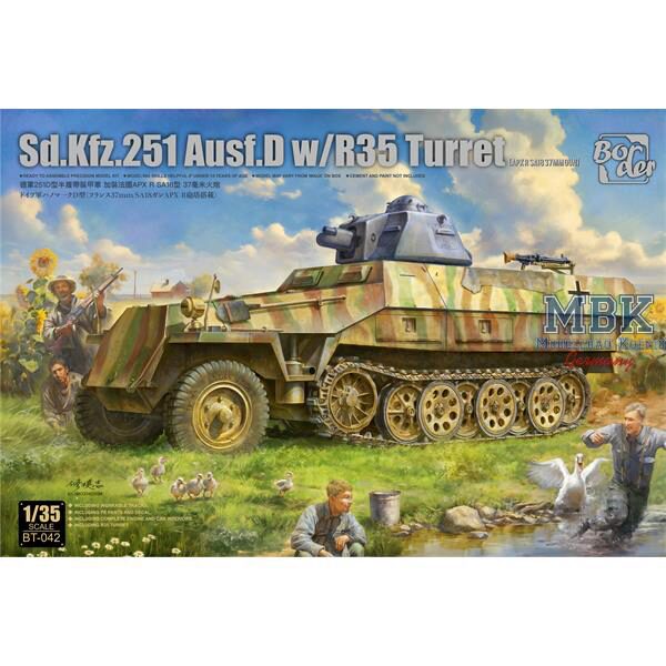 BORDER MODEL BT-042 Sd.Kfz.251 Ausf.D w/R35 Turret