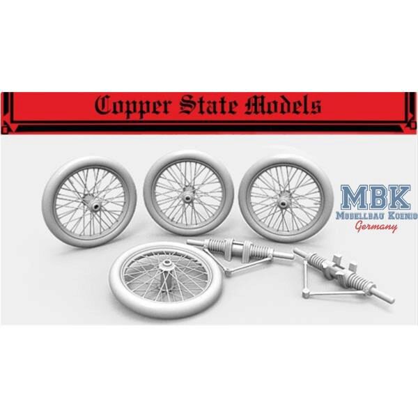 Copper State Models CSM-A32004 Caudron Spoked Wheels