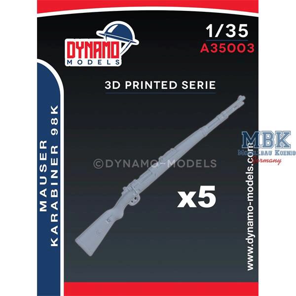 Dynamo Models DYM-A35003 Mauser Karabiner 98k - Set of 5 guns