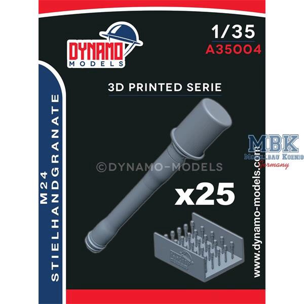 Dynamo Models DYM-A35004 M24 Stielhandgranate - Set of 25 Pieces