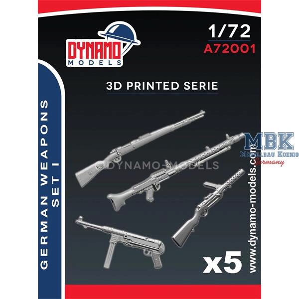 Dynamo Models DYM-A72001 3D Print – German Weapons Set I