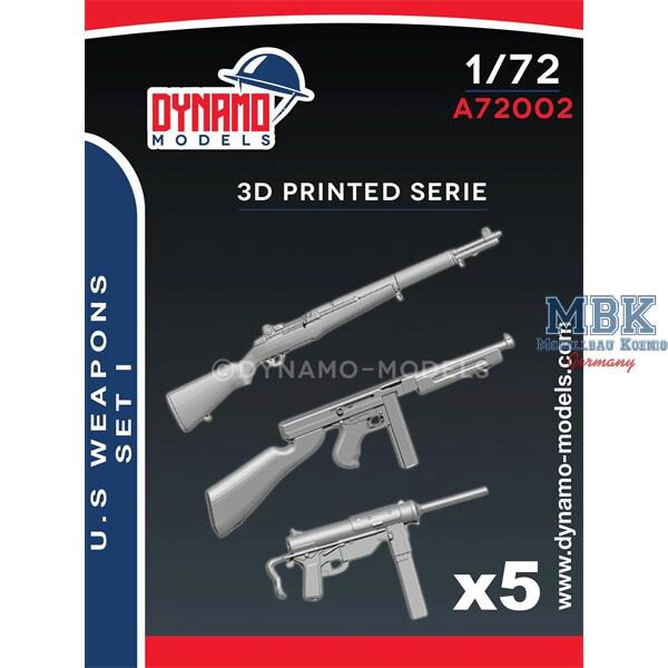 Dynamo Models DYM-A72002 3D Print - U.S Weapons Set I