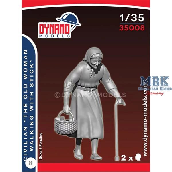 Dynamo Models DYM35008 The Old Woman walking with Stick