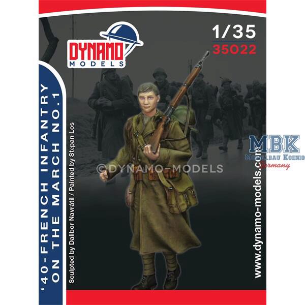 Dynamo Models DYM35022 1940 - French infantry on the march 1