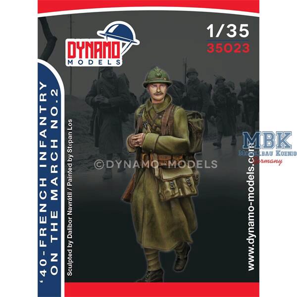 Dynamo Models DYM35023 1940 - French infantry on the march 2