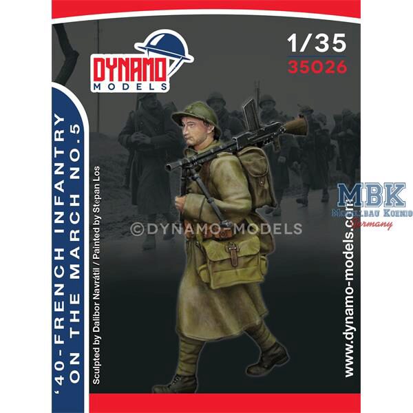 Dynamo Models DYM35026 1940 - French infantry on the march 5