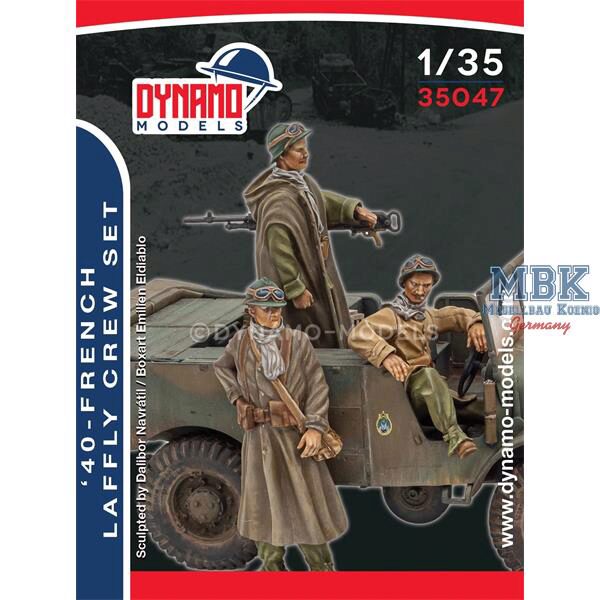 Dynamo Models DYM35047 ’40 – French Laffly Crew Set