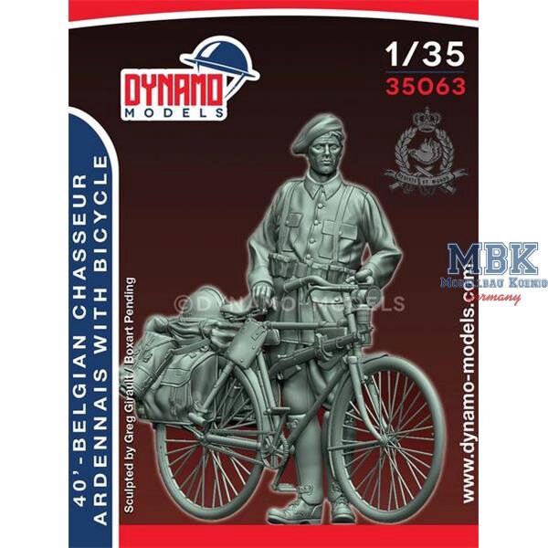 Dynamo Models DYM35063 ’40 – Belgian Chasseur Ardennais with Bicycle