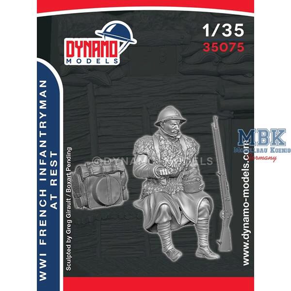 Dynamo Models DYM35075 WWI French Infantryman at Rest