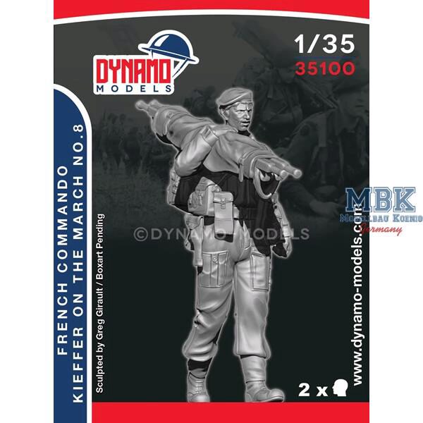 Dynamo Models DYM35100 French Commando Kieffer Marching No.8