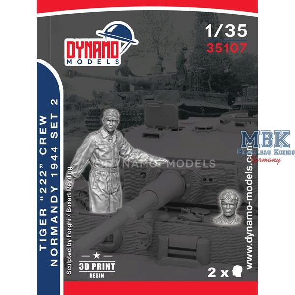 Dynamo Models DYM35107 WSS - Tiger 222 Crew Normandy 1944 Set 2