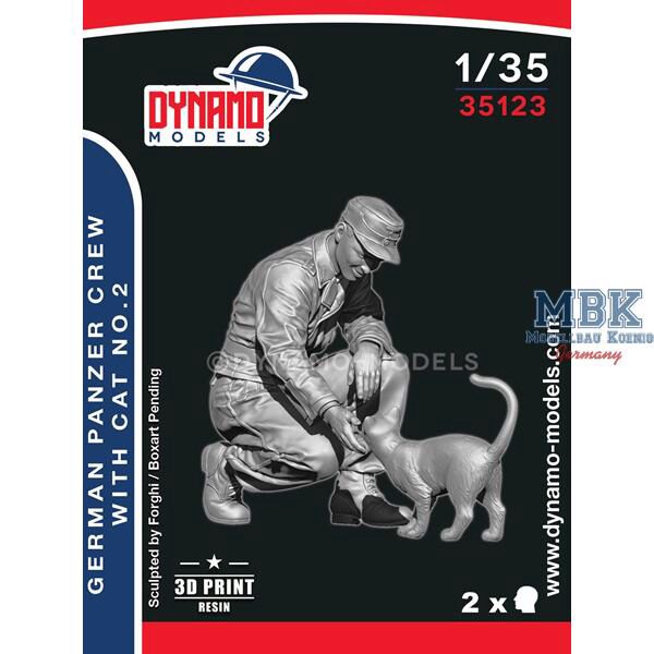 Dynamo Models DYM35123 German Panzer Crew with Cat No.2