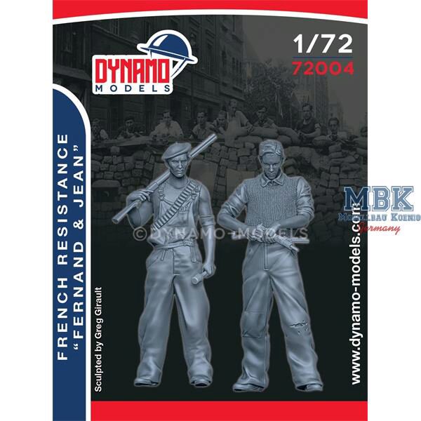 Dynamo Models DYM72004 French Resistance Set - Fernand & Jean 1:72