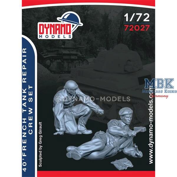 Dynamo Models DYM72027 ’40 – French Tank Repair Crew Set 1:72