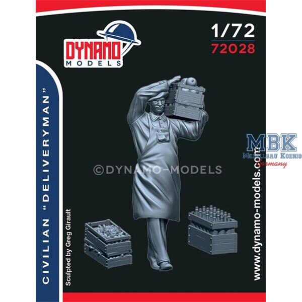 Dynamo Models DYM72028 Civilian – Delivery Man 1:72