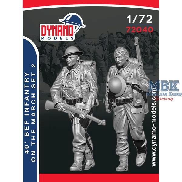 Dynamo Models DYM72040 40’ BEF Infantryman Marching Set 2