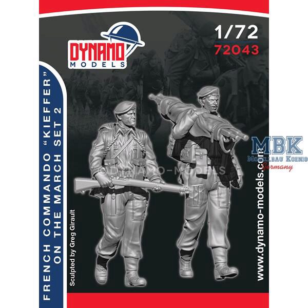 Dynamo Models DYM72043 French Commando Kieffer Marching - Set 2