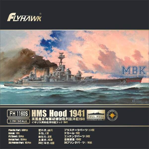 FLYHAWK FH1160s HMS Hood 1941 - Deluxe Edition